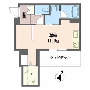 南浜田レジデンス【1階】の間取り