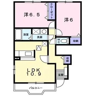 ボヌールI【1階】の間取り