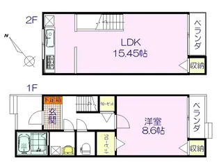 熊本県熊本市東区長嶺南2【アパート】の間取り