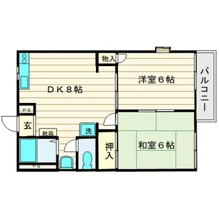 サニーコート【1階】の間取り