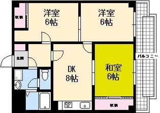 パール西広島【3階】の間取り