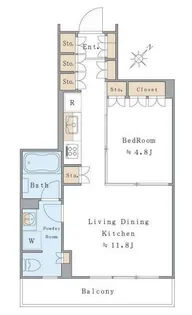 Brillia ist 北沢KEYAKI【2階】の間取り