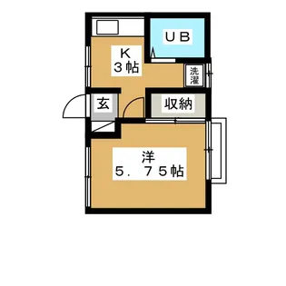 ハイツムサシノ【2階】の間取り
