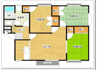 ドミール東田II【1階】の間取り