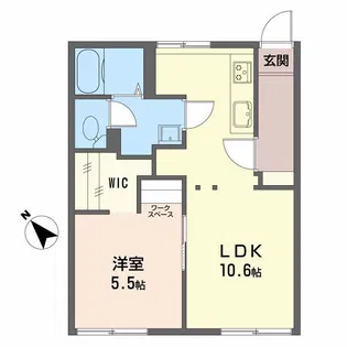 フラワーフレグランス セ【1階】の間取り