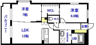 アンジェラ【3階】の間取り