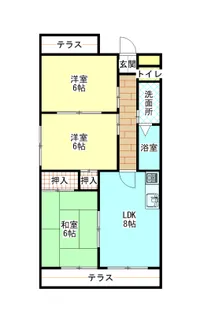 レイソルハイム福島【3階】の間取り