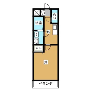 ラ・メール春日 弐番館【3階】の間取り