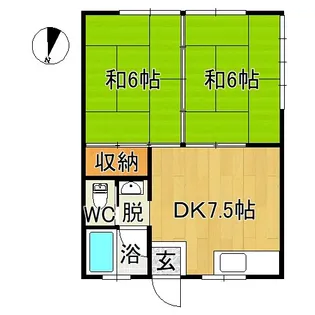 幸荘【1階】の間取り