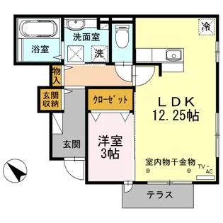 ガナール【1階】の間取り