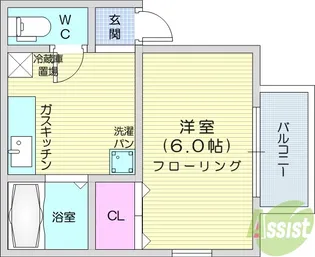 サマックスグレシャス【2階】の間取り