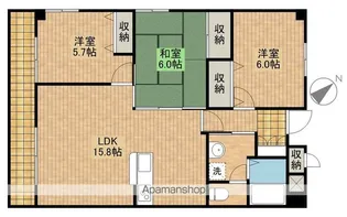 ライフ第5マンション大平台【2階】の間取り