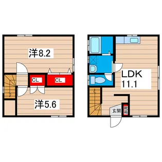 茨城県日立市森山町1【一戸建】の間取り