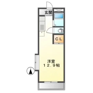 岐阜県可児市下恵土【マンション】の間取り