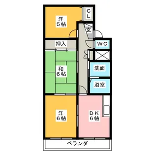 3DKの間取り画像