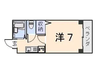 エクセレント山田【1階】の間取り