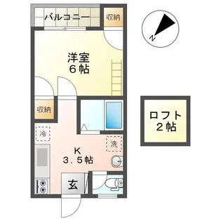NEXTDOORII【2階】の間取り
