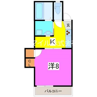 熊本県熊本市中央区新大江3【マンション】の間取り