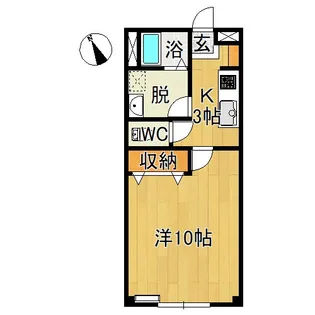 プリンセスB【1階】の間取り