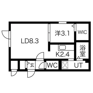LEVANTE IX【4階】の間取り