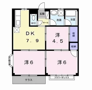 サンシャインヒルズ【1階】の間取り