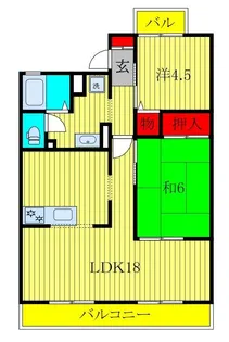 グランドサン弐番館【2階】の間取り