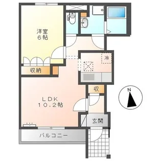 エクセレントヴュー米峰【1階】の間取り