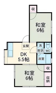 コスモ白鳥【2階】の間取り