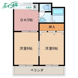 ビオラ第一ビル【2階】の間取り
