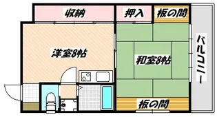 千葉県市川市新田2【マンション】の間取り
