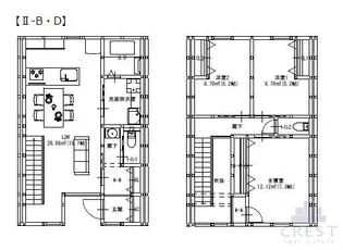 グランメゾンクレスト南蔵王IIの間取り