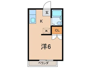 スカイハイツ【2階】の間取り