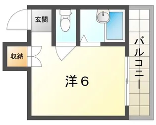 メビウス香里レジデンス【3階】の間取り