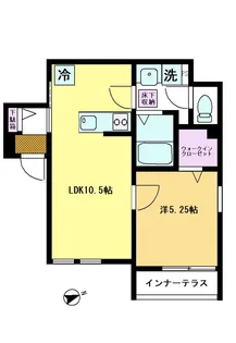 東京都立川市羽衣町1【アパート】の間取り