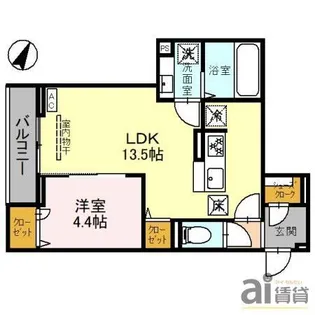 埼玉県ふじみ野市西1【アパート】の間取り