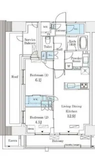 パークナードフィット南青山Garden【8階】の間取り