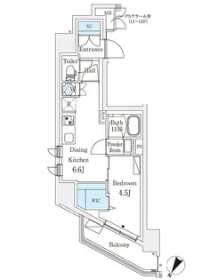 東京都豊島区駒込1【マンション】の間取り