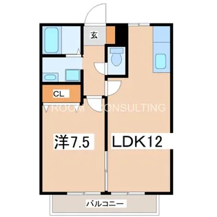 鹿児島県鹿児島市春山町【アパート】の間取り