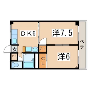 メゾンソレイユ【2階】の間取り