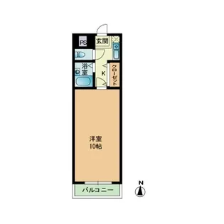 アイレックス南天神【2階】の間取り