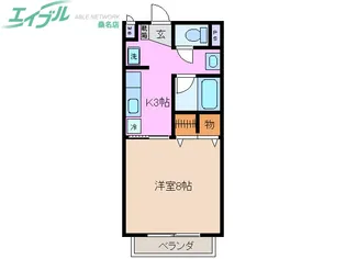 SurplusOneフローラ【1階】の間取り