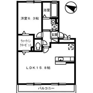 クリオコート A棟【3階】の間取り