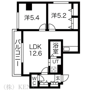 ラビエ円山【5階】の間取り