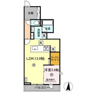 O・フレア【1階】の間取り