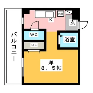 AU GRAND SOLEIL【4階】の間取り