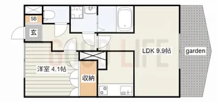 兵庫県加古川市尾上町口里【アパート】の間取り