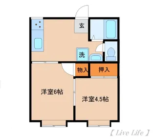 フォーブル横山【2階】の間取り