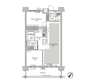 東京都北区西ケ原4【マンション】の間取り