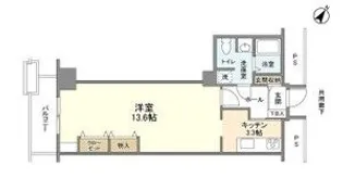 トルナーレ日本橋浜町【21階】の間取り