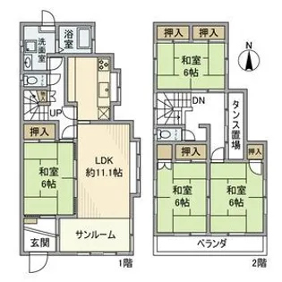 埼玉県さいたま市緑区大字大牧【一戸建】の間取り